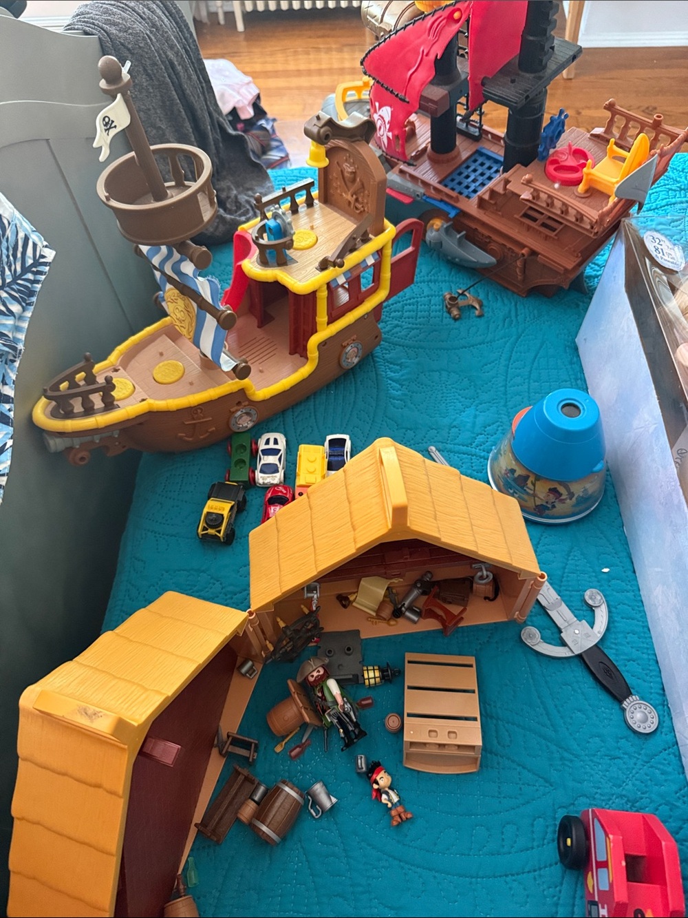 Pirate Ships, Pirate Night Light, Pirate Wall Clock, and Pirate Playmobil